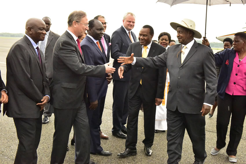 President Yoweri Museveni in Berlin