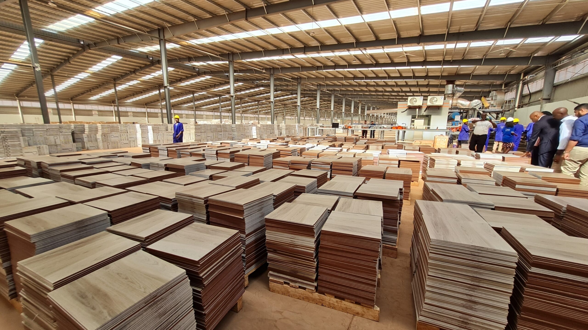 Modern Tiles factory in Njeru Town, Uganda.